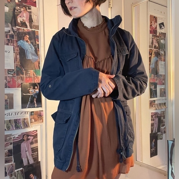 VINTAGE Gap Utility Jacket Navy size M - Picture 7 of 7